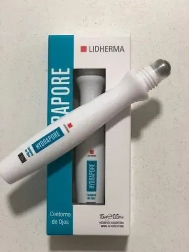 Gel Contorno de Ojos Lidherma Hydrapore Ácido Hialurónico Roll On 15mL