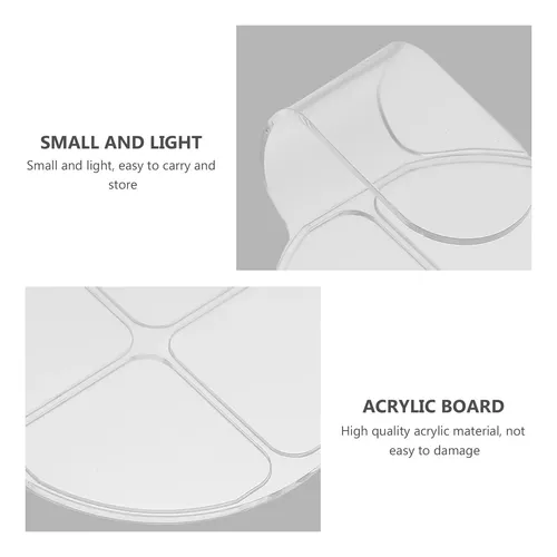 Paletas Transparentes Para Mezclar Maquillaje De Mano, 4 Uni