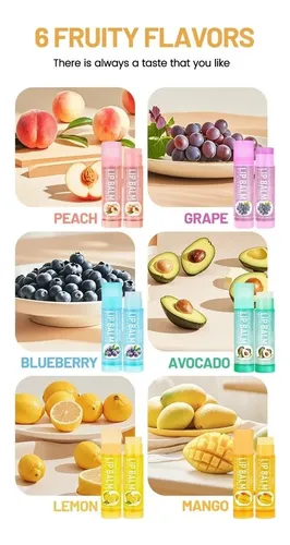 Pack 24 Bálsamos Labiales Frutales Hidratantes Lip Balm