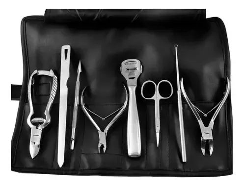 Set Alicates Manicuría Pedicuría 8 Piezas