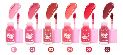Brillo Labial Lip Tint Pink 21 Hidratante Efecto Gloss