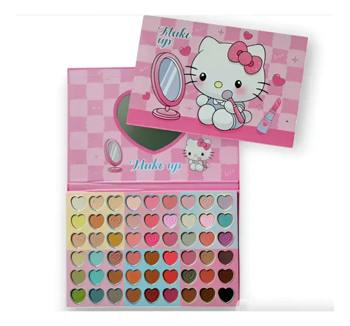 Paleta De Sombras Ojos 54 Colores Mate Satin Hello Kitty