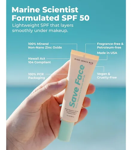 Protector Solar Facial Spf50 Miami Beach Bum 29 G