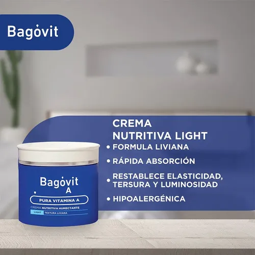 Bagóvit A Light Crema Nutritiva Humectante Fórmula Liviana