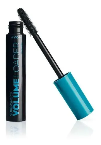 Máscara de pestañas Avon Supershock Volume Max waterproof 9ml 10g color black 1 unidad