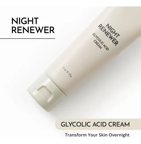Crema Nocturna Con Ácido Glicólico Maelove 10% Para Piel