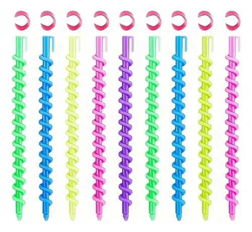Bigudíes Espiral Sin Calor X26 Para Rulos