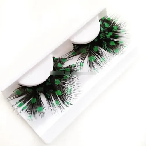 4 Pestañas Postizas Plumas Lunar Maquillaje Artistico Ydnis