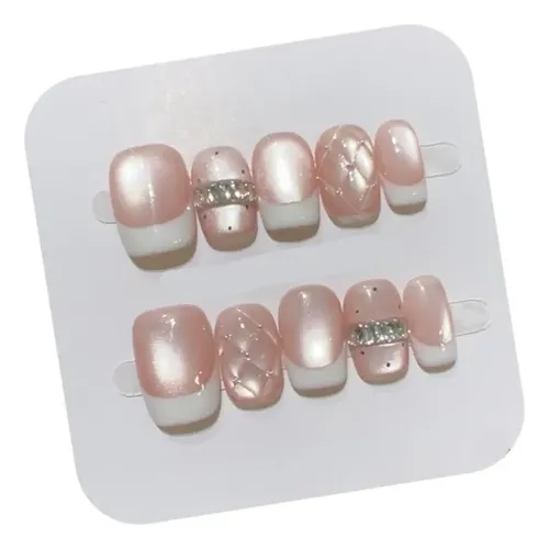Ofrecemos Alta Calidad. Manicura Francesa Satinada Rosa Y