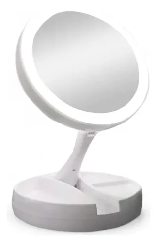 Espejo Con Luz Usb Portátil Para Maquillaje