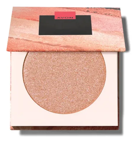 Polvo Compacto Facial Iluminador Ultra Color Avon Rose Gold
