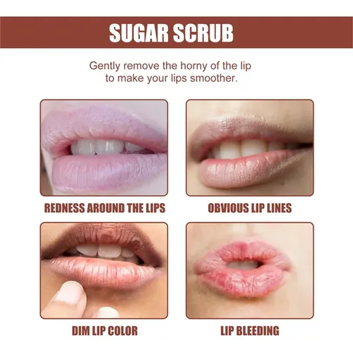 Exfoliante Blanqueador De Labios Para Opacar, Hidrata Y Redu