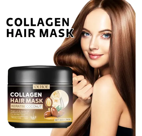 Mascarilla Capilar De Colágeno B Popular Ouhoe Repara El Cab