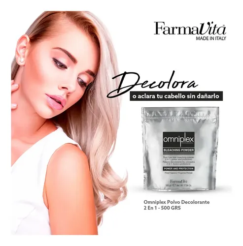Farmavita Omniplex Decolorante Polvo 2 En 1 De 500grs