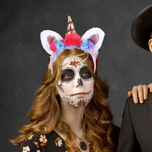Diadema Con Forma De Unicornio, Cierre De Pelo Con Forma De