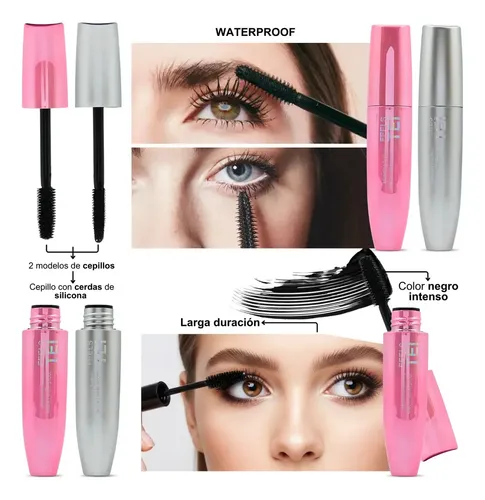 Mascara De Pestañas Waterproof Feels Tei Negro