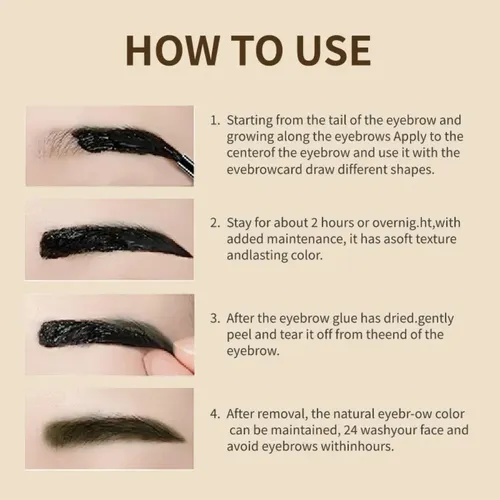 Gel Para Cejas Colorido Larga Duración Maquillaje