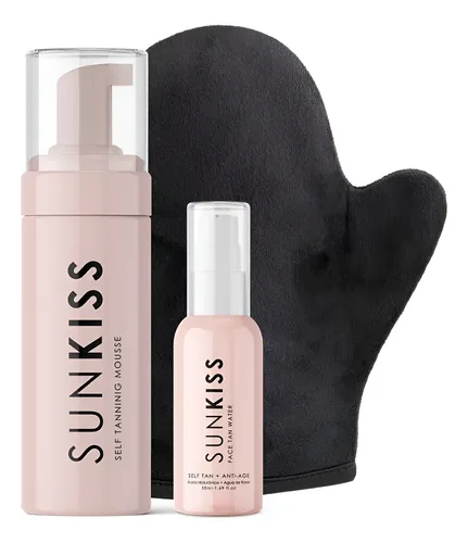 Kit Sunkiss Tanning Mousse + Guante Aplicador + Face Tan