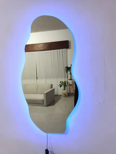 Espejo Curvo Con Luz Led