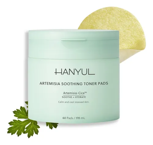 Pads Tónico Hanyul Artemisia Calmante Con Ácido Hialurónico,