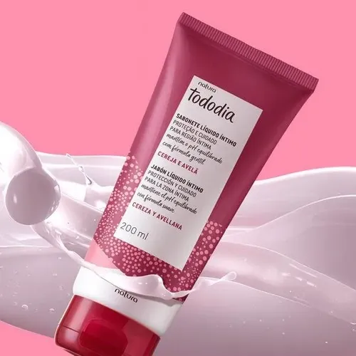 Jabón Líquido Íntimo Tododia Cereza Y Avellana 200 Ml Natura