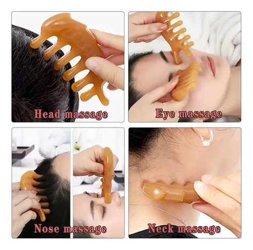 Tabla De Piel De Resina Para Masaje Facial Guasha Eye Scrapi Dolphin Comb