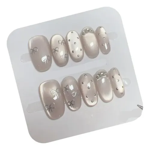 Calidad Superior Parche De Uñas Portátil Con Lunares Y Ojo