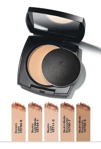 Polvo Compacto Matificante Avon True Tonos Tono NEUTRO MEDIO PROFUNDO