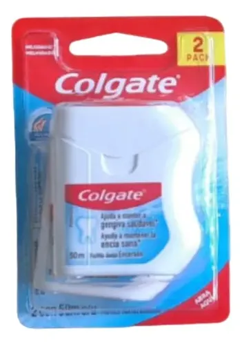 Hilo dental Colgate Hilo Dental Encerado 50 m 2 u
