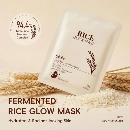 Mascarilla De Arroz Hidratante 94,4% Extracto Fermentado