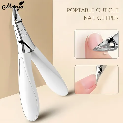 Cxre Cortaúñas Para Cutículas De Acero Inoxidable Blanco Ce