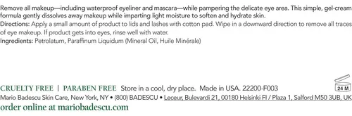 Quitar Maquillaje Ojos Mario Badescu 4oz