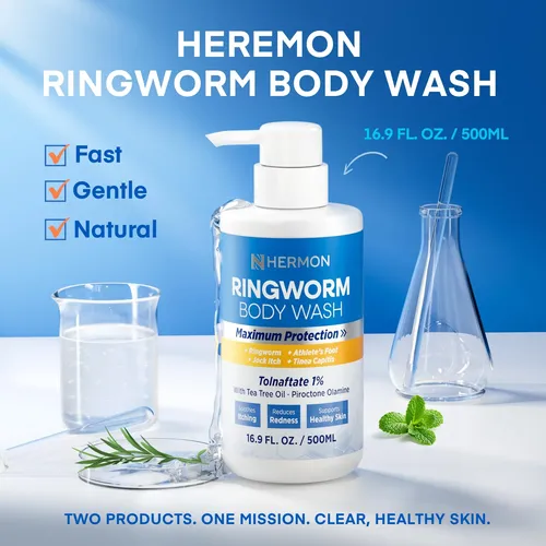 Gel De Baño Antimicótico Hermon Con 1% De Tolnaftato, 500 Ml