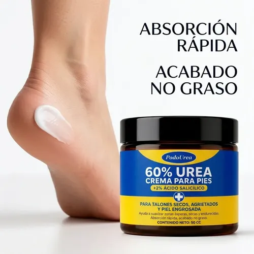 Podourea Crema Para Pies 60% Urea Ideal Pie Diabetico 50cc