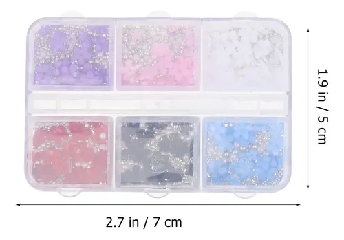 1 Caja De Encantos Para Uñas 3d Flores Decorativas