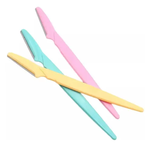 Pack 3 Perfiladores Cejas LuHand Rosa Cuchilla Acero Inoxidable