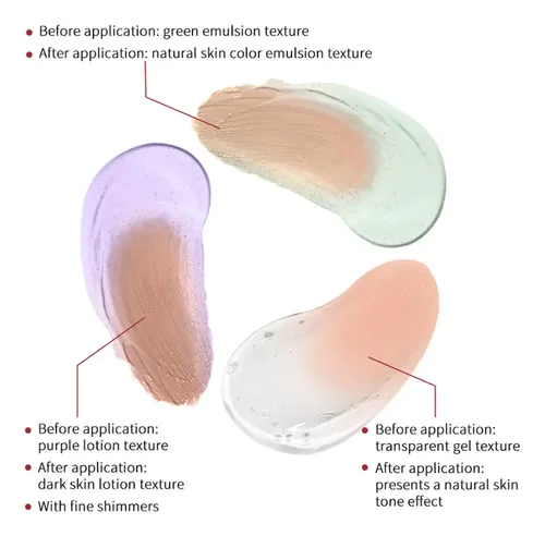 Base De Maquillaje Cc Cream Primer, Correctora Y Correctora