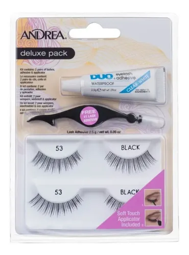 Kit Pestañas Postizas Con Adhesivo Y Aplicador Andrea Lujo