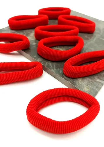 Set 36 Colet Toalla Grande Escolar 7cm Accesorios Cabello //
