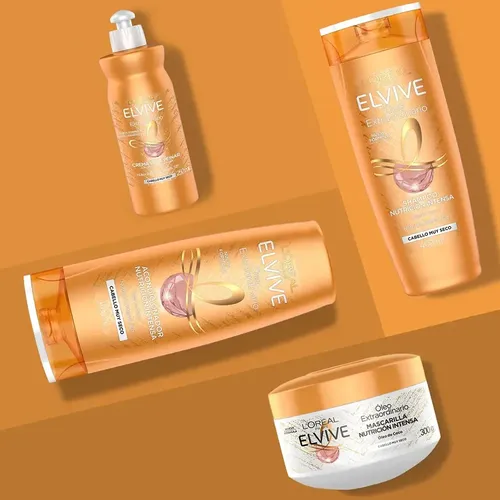 Kit Elvive Óleo Coco: Shampoo, Acondicionador, Crema Y Óleo 1200ml