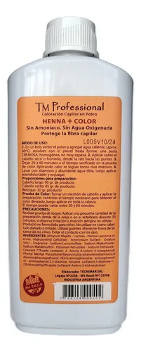 Henna + Color Tm Professional Tintura Capilar En Polvo X90gr Tono 4 Castaño Chocolate