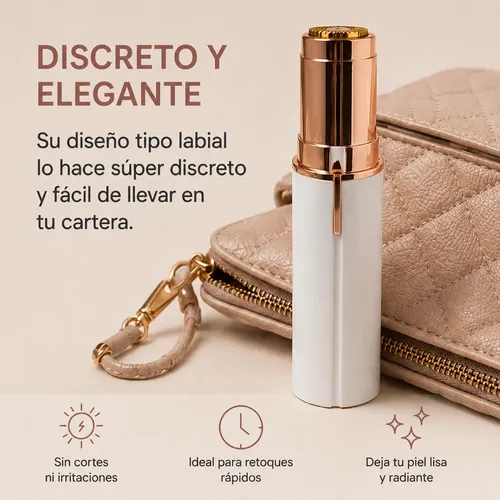 Depiladora Facial Eléctrica Tipo Labial Mujer Sin Dolor Port