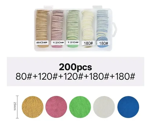 X 200pcs Poda Disco Para Manicure Y Pedicura De Uñas W