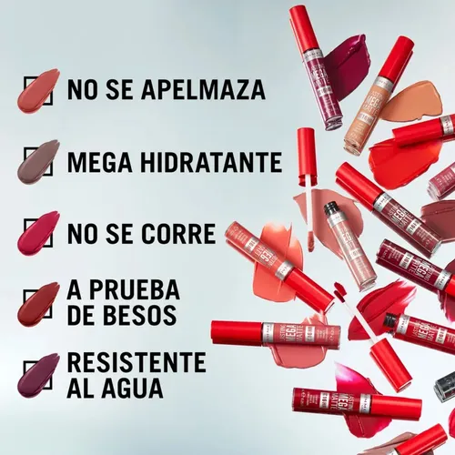 Labial Líquido Rimmel Lasting Mega Matte Acabado Mate Color 110