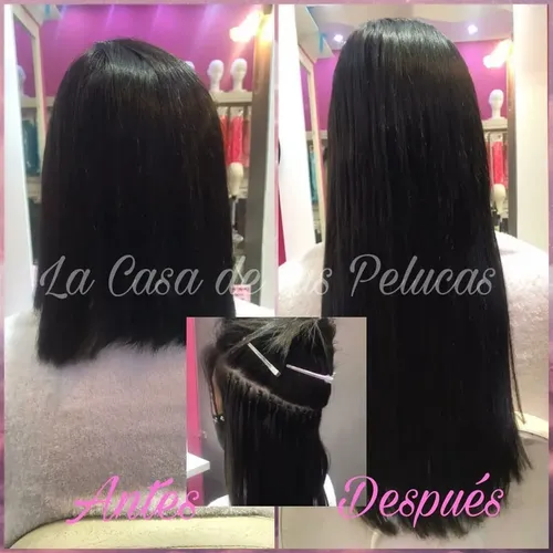 Extensiones Por Unidad De Cabello Natural 65cm Largo C/color