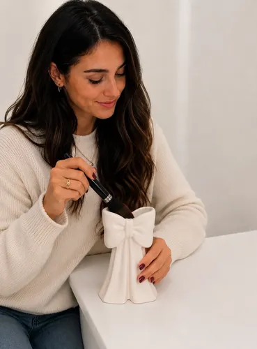 Moño Org P Brochas Estilo Moderno Glam