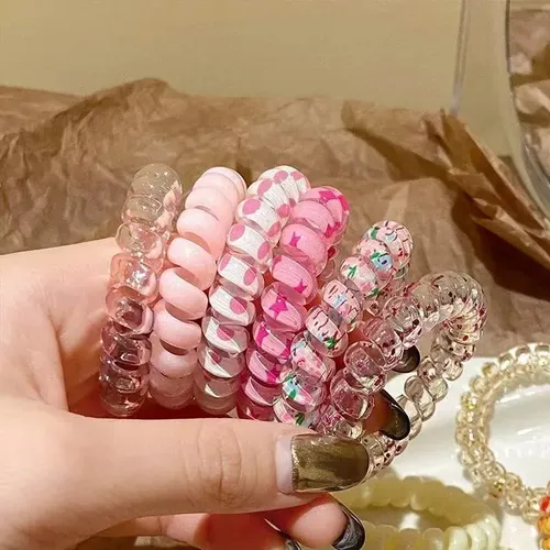 6 Cintas Para El Cabello De Colores Degradados, Gorros Con B