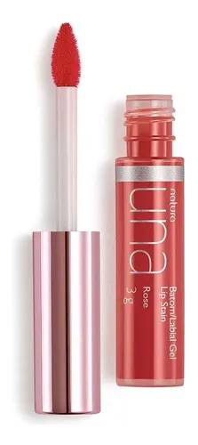 Labial Gel Lip Stain Tinta Semi Mate Una Natura Color Rose