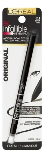 Delineador En Lápiz Mecánico L’oreal Infallible Negro