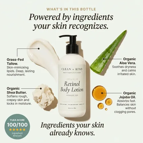 Loción Corporal Clean + Kind Retinol Sebo 236ml Reafirmante